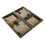 تخته نرد خاتم طرح اصفهان کد 6536 m - Image 3