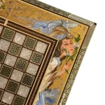 تخته نرد خاتم طرح چشمان غزالی - Image 10