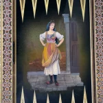 تابلو نرد خاتم طرح شیدای عشق - Image 6