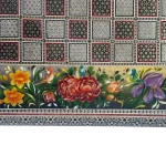 تخته نرد خاتم مگنتی طرح گل نقش - Image 7