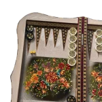 تخته نرد دالبر خاتم 60 سانتی طرح بهار دل انگیز - Image 4