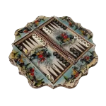تخته نرد خاتم 60 کنگره ای طرح سواران سرنوشت - Image 3