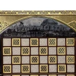 تخته نرد خاتم طرح شهر نور - Image 8