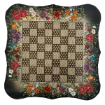 تخته نرد دالبر خاتم 60 سانتی طرح بهار دل انگیز - Image 2