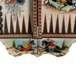تخته نرد خاتم 60 کنگره ای طرح سواران سرنوشت - Image 8