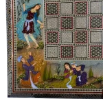 تخته نرد خاتم مگنتی طرح آینه فریب - Image 8