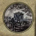 تخته نرد خاتم طرح شهر نور - Image 6