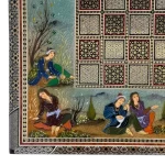 تخته نرد خاتم مگنتی طرح آینه فریب - Image 11