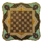 تخته نرد خاتم دالبر تذهیب طرح لاله دیار - Image 2