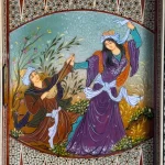 تخته نرد خاتم مگنتی طرح آینه فریب - Image 6