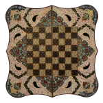 تخته نرد دالبر خاتم تذهیب طرح ایپک - Image 2