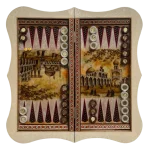 تخته نرد دالبر خاتم طرح اصفهان کد 7229 m