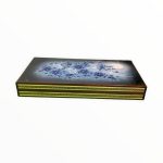 تخته نرد خاتم طرح گل و مرغ آبی
