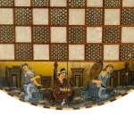 تخته نرد خاتم گرد 60 طرح بزم خسروانی - Image 9