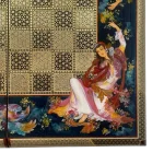 تخته نرد خاتم طرح افسون طبیعت - Image 9