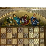 تخته نرد خاتم طرح رقص دل - Image 10