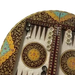 تخته نرد خاتم گرد 60 سانتی تذهیب - Image 4