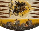 تخته نرد خاتم گرد 60 طرح بازی خسروانی - Image 6