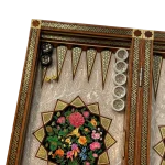 تخته نرد خاتم طرح ترنم بهشتی - Image 4