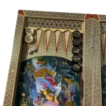 تخته نرد خاتم طرح افسون طبیعت - Image 4