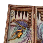 تخته نرد خاتم طرح چنگ‌ افسون - Image 5
