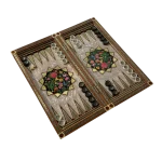 تخته نرد خاتم طرح ترنم بهشتی - Image 3