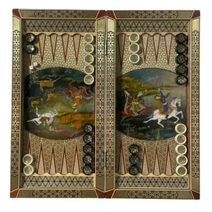 تخته نرد خاتم چوگان کد 6832 m