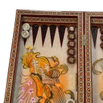 تخته نرد خاتم طرح چنگ فروغ - Image 4
