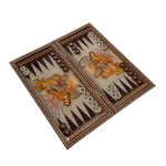 تخته نرد خاتم طرح چنگ فروغ - Image 3
