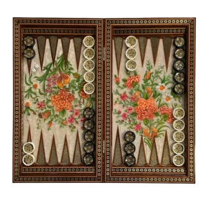 تخته نرد خاتم سه کاره طرح نیلساه