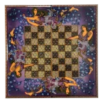 تخته نرد خاتم طرح چنگ‌ افسون - Image 2