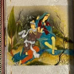 تخته نرد خاتم طرح رقص دل - Image 5
