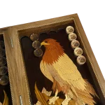 تخته نرد دوبازی معرق طرح عقاب - Image 4