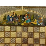 تخته نرد خاتم طرح رقص دل - Image 9