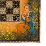 تخته نرد خاتم طرح چنگ فروغ - Image 7