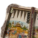تخته نرد خاتم دالبر 60 سانتی طرح کاخینه - Image 9