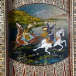 تخته نرد خاتم چوگان کد 6832 m - Image 6
